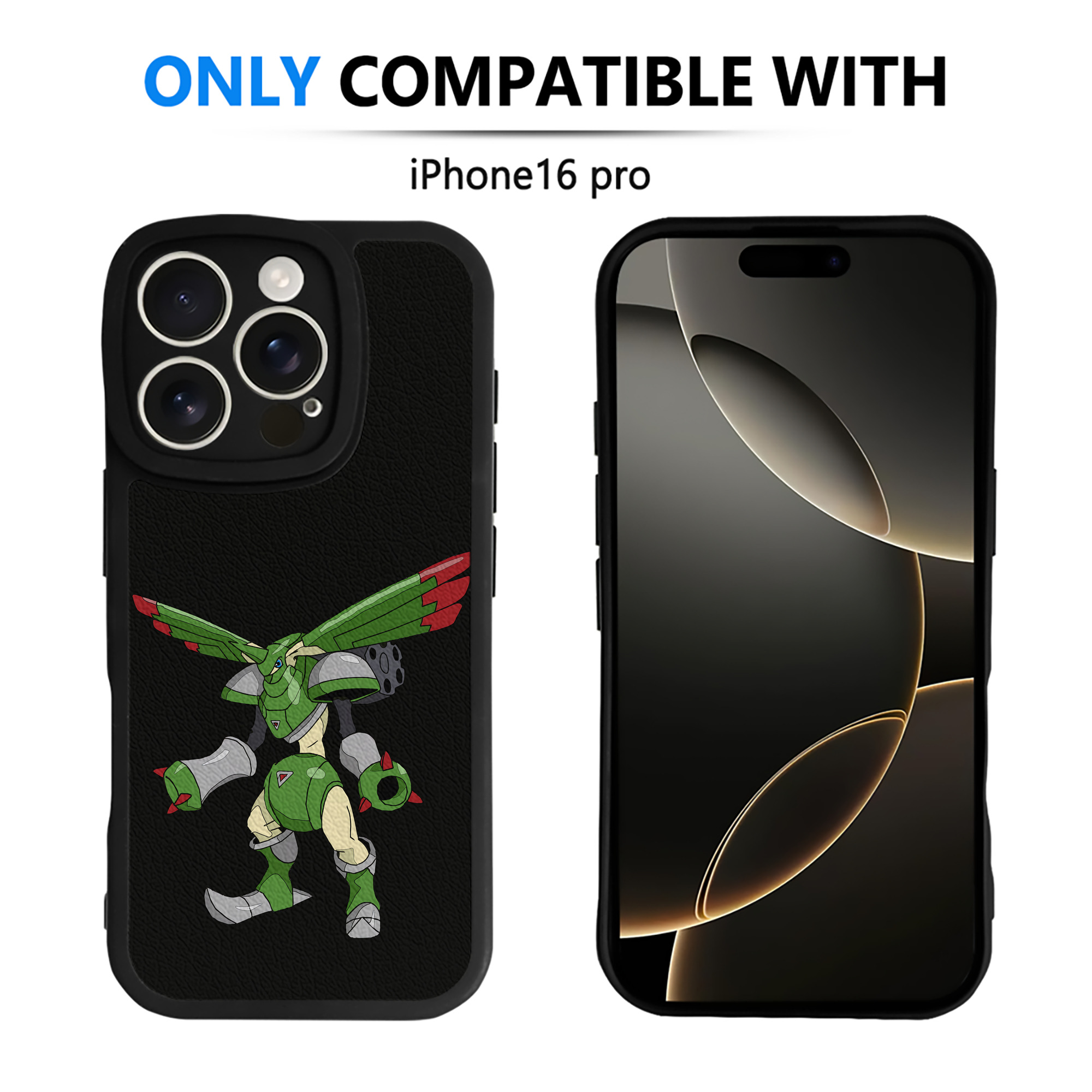 （画像用） Digimon デジタルモンスター/デジモン 【iPhone 16シリーズ対応】シリコンスマホケース（レザー調） 材質：シリコン